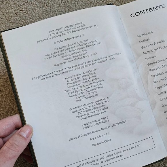 The Golden Book‎ of Chocolate by Carla Bardi, Claire Pietersen - Hardcover - Picture 6 of 7